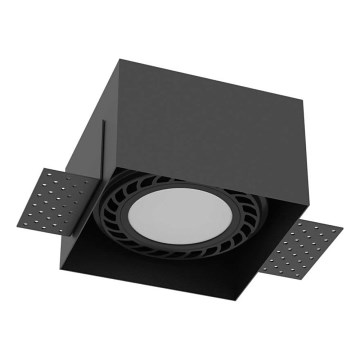 Brosline - Vgradna stropna svetilka 1xGU10/18W/230V črna