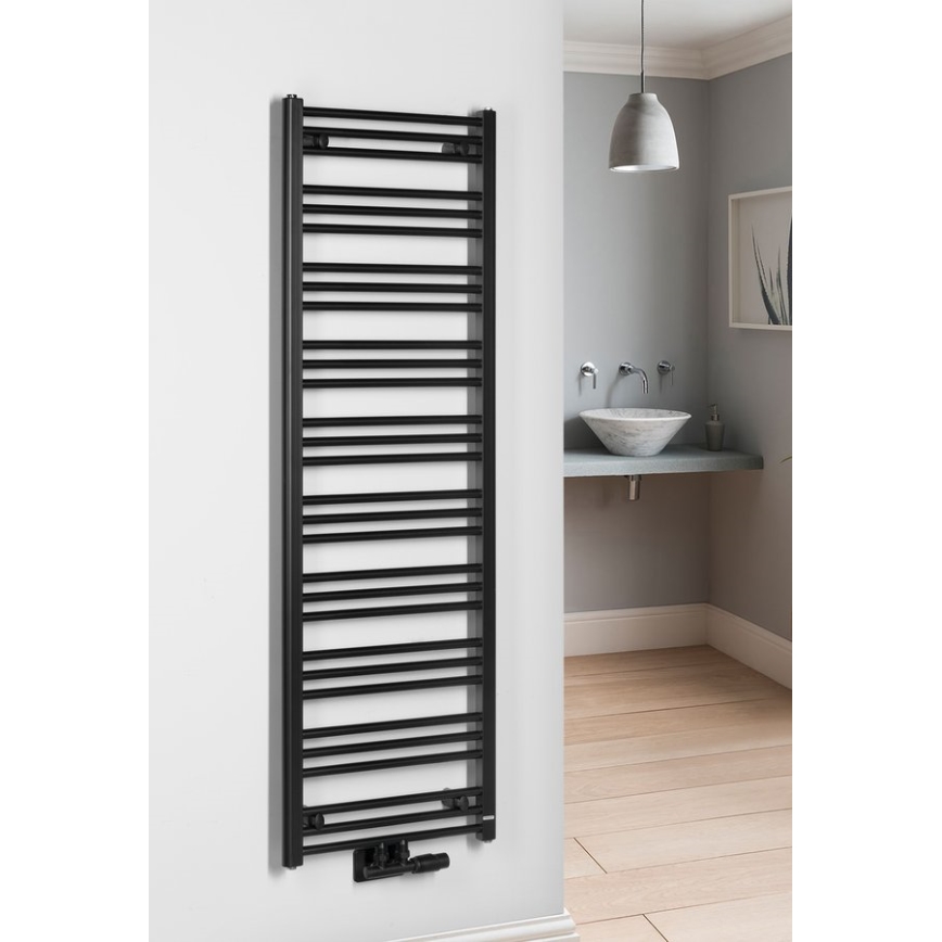 Bruckner - Kopalniški radiator ALBRECHT 157x50 cm matna črna