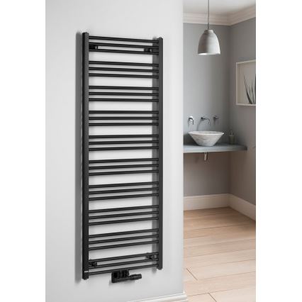 Bruckner - Kopalniški radiator ALBRECHT 157x60 cm v mat črni barvi