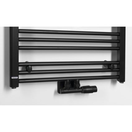 Bruckner - Kopalniški radiator ALBRECHT 157x60 cm v mat črni barvi