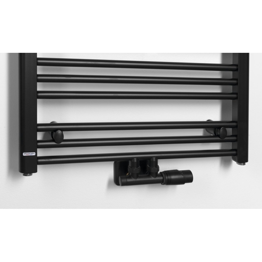 Bruckner - Kopalniški radiator ALBRECHT 157x60 cm v mat črni barvi