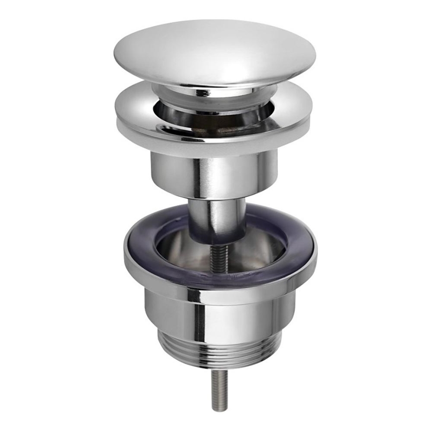 Bruckner - Odpadni bazen brez preliva CLICK-CLACK pr. 6,4 cm sijajni krom