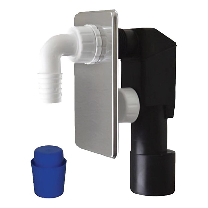 Bruckner - Sifon pralnega stroja za podometno montažo DN40/50 polished nerjaveče jeklo