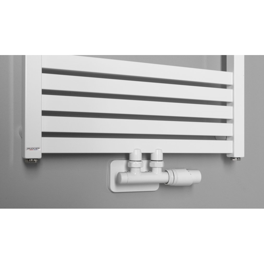 Bruckner - Termostatska connection set za central connection WICHER bela
