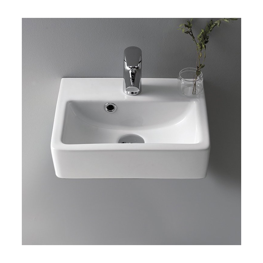 Bruckner - Umivalnik NOAM 37,5x28 cm keramika/bela