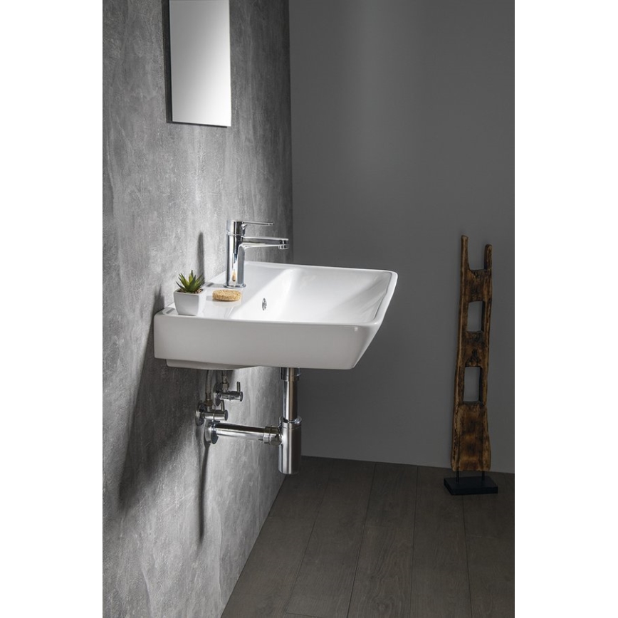 Bruckner - Vgradni umivalnik NEON 60x41,5 cm keramika/bela