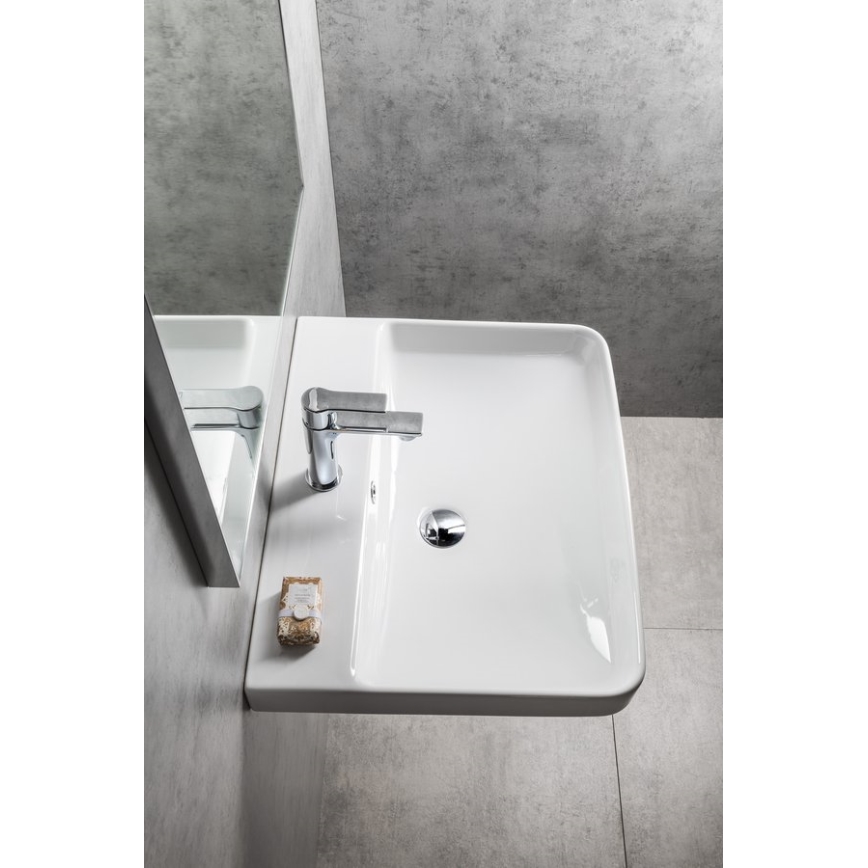 Bruckner - Vgradni umivalnik NERON 60x48 cm bela