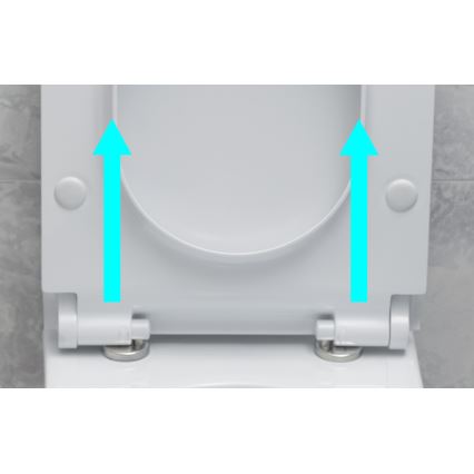 Bruckner - WC deska SoftClose FULDA SLIM bela