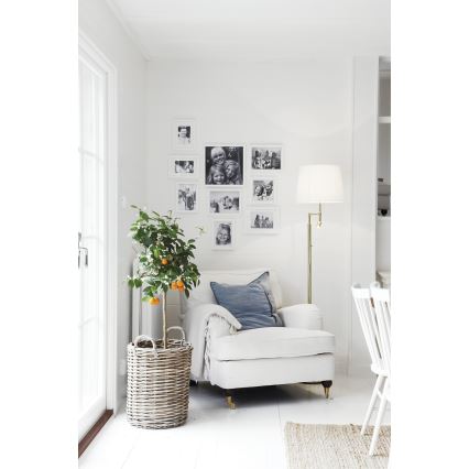 ByRydens - LED Talna svetilka ORLANDO 1xE27/5W/230V + LED/3W bela/zlata pr. 36 cm