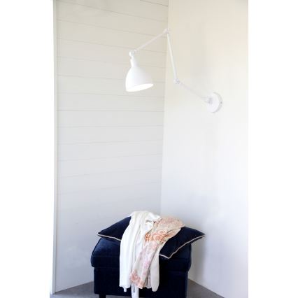 ByRydens - Zatemnitvena stenska svetilka BAZAR 1xE27/5W/230V bela