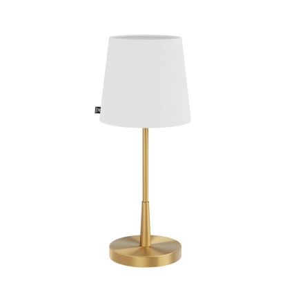 ByRydens - Namizna svetilka LUMI 1xE27/8W/230V bela/zlata 48,5 cm