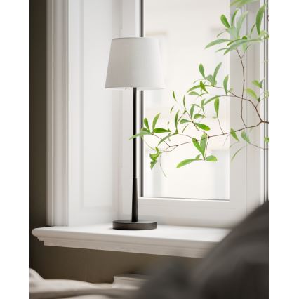 ByRydens - Namizna svetilka LUMI 1xE27/8W/230V bela/črna 68,5 cm