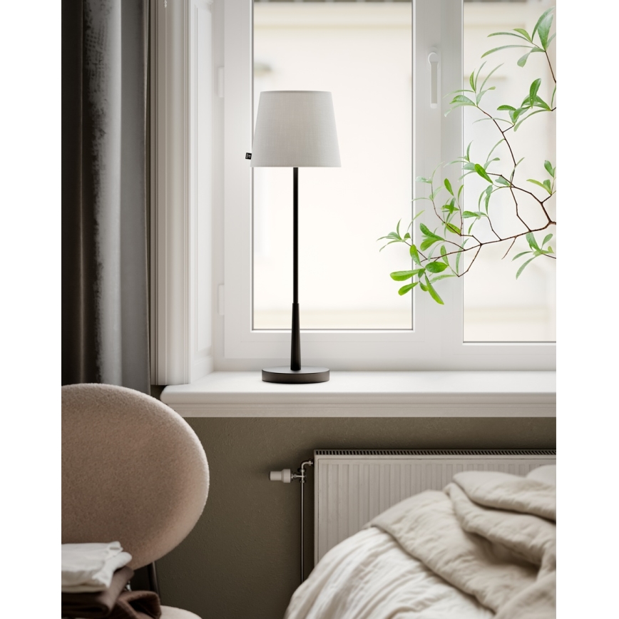ByRydens - Namizna svetilka LUMI 1xE27/8W/230V bela/črna 68,5 cm