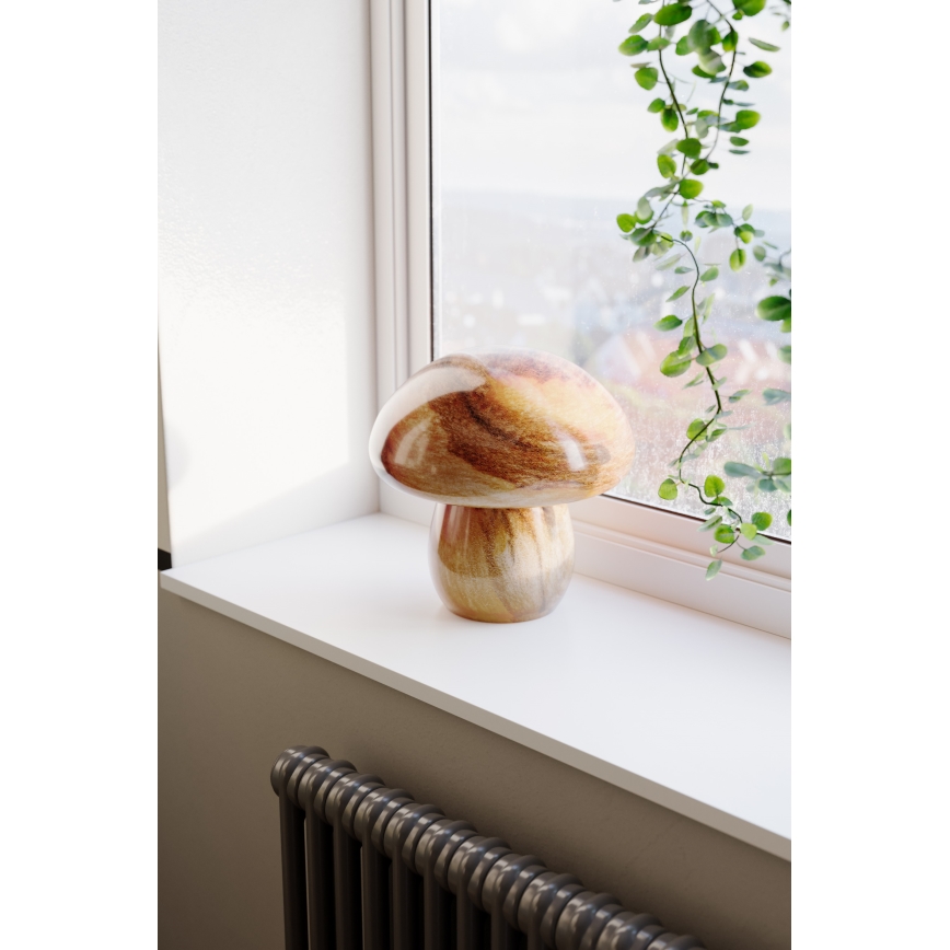 ByRydens - Namizna svetilka MIRA MUSHROOM 1xE27/8W/230V rjava