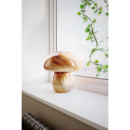 ByRydens - Namizna svetilka MIRA MUSHROOM 1xE27/8W/230V rjava