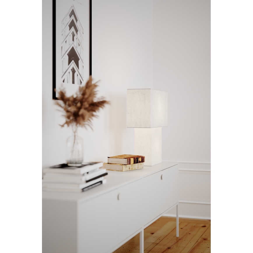 ByRydens - Namizna svetilka iSQUARE 1xE27/8W/230V bela