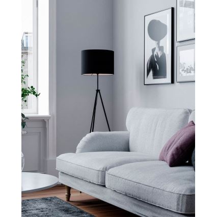 ByRydens - Stoječa svetilka RINA 1xE27/5W/230V črna