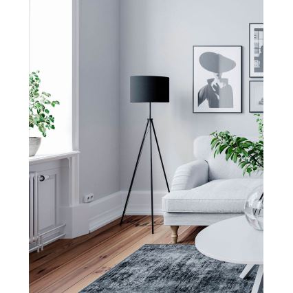 ByRydens - Stoječa svetilka RINA 1xE27/5W/230V črna
