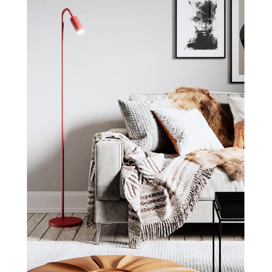 ByRydens - Stoječa svetilka CURVE 1xGU10/7W/230V rdeča