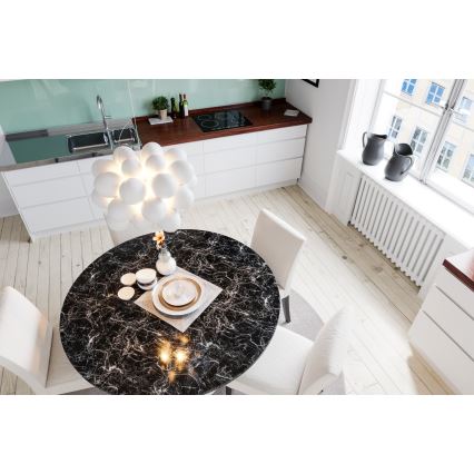 ByRydens - Lestenec na vrvici GROSS 8xG9/4W/230V bela pr. 50 cm