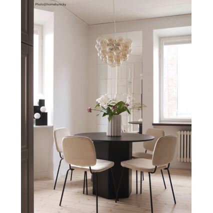 ByRydens - Lestenec na vrvici GROSS 8xG9/4W/230V dimna/rjava pr. 50 cm