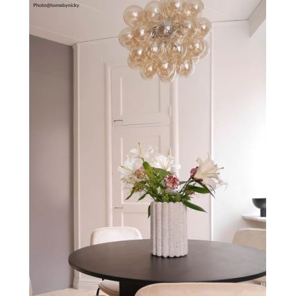 ByRydens - Lestenec na vrvici GROSS 8xG9/4W/230V dimna/rjava pr. 50 cm