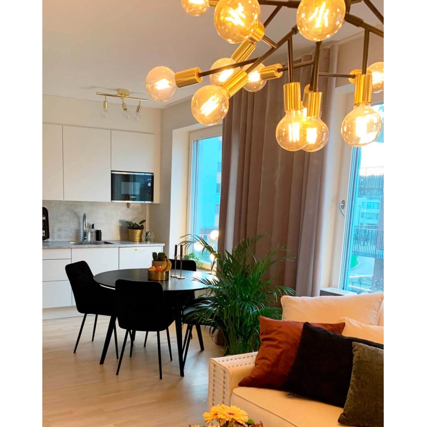 ByRydens - Lestenec na vrvici HEROES 24xE27/5W/230V črna pr. 80 cm