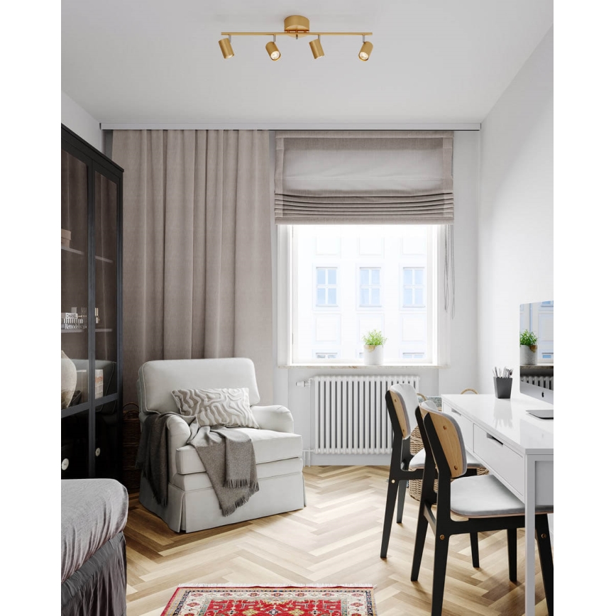 ByRydens - Reflektor CORRECT 4xGU10/7W/230V zlata