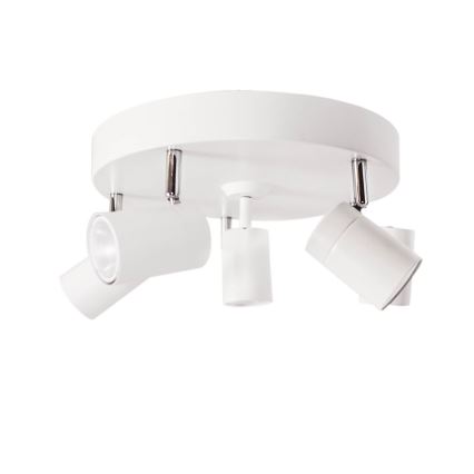 ByRydens - Točkovna svetilka CORRECT 5xGU10/7W/230V bela, premer 30 cm