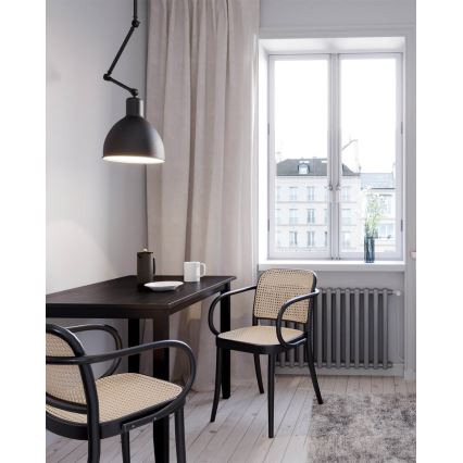 ByRydens - Stropna svetilka na nosilcu BAZAR 1xE27/5W/230V črna