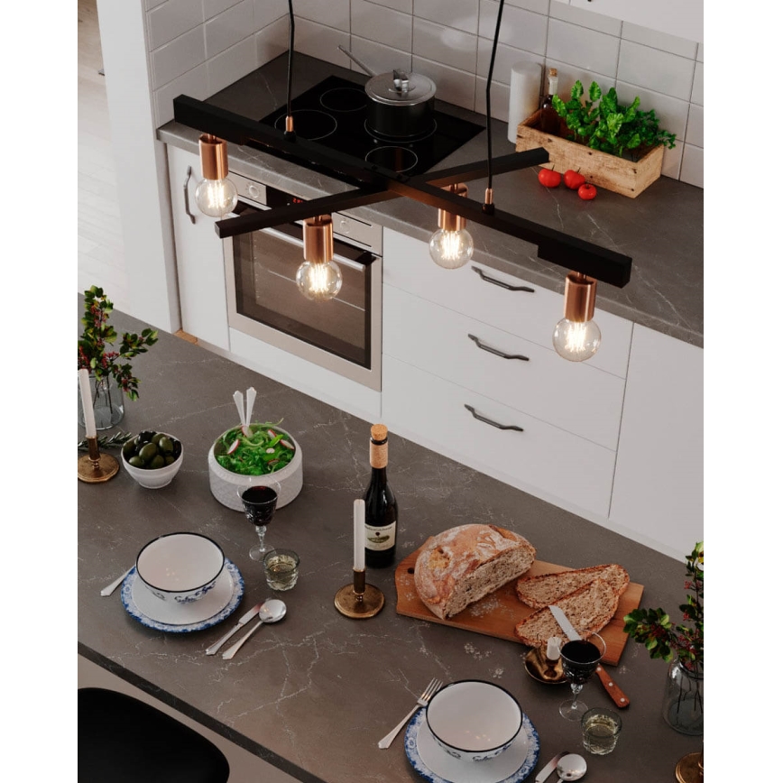 ByRydens - Viseča svetilka na kablu ZEONA 4xE27/5W/230V