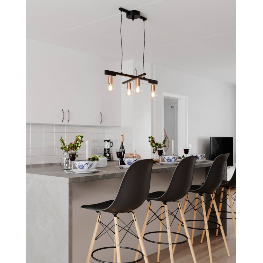 ByRydens - Viseča svetilka na kablu ZEONA 4xE27/5W/230V