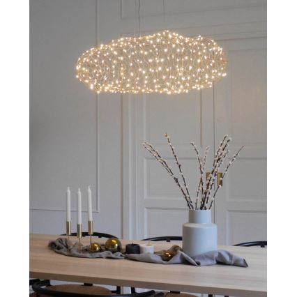 ByRydens - LED Lestenec na vrvici HAYDEN LED/15W/230V zlata