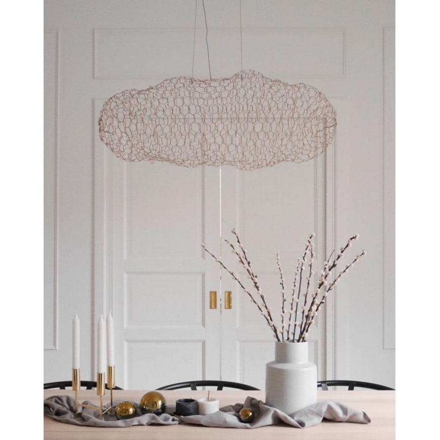 ByRydens - LED Lestenec na vrvici HAYDEN LED/15W/230V zlata