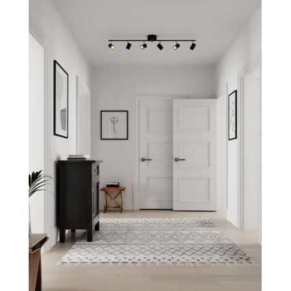 ByRydens - Reflektor CORRECT 6xGU10/7W/230V črna pr. 30 cm