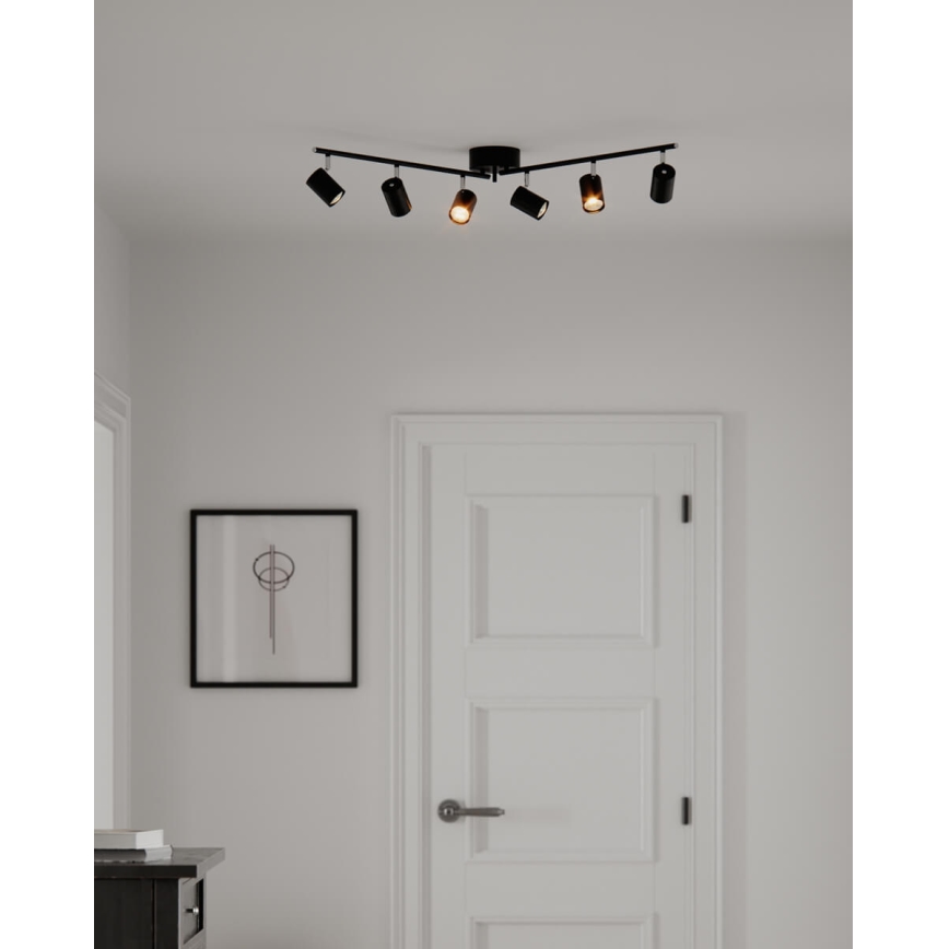 ByRydens - Reflektor CORRECT 6xGU10/7W/230V črna pr. 30 cm