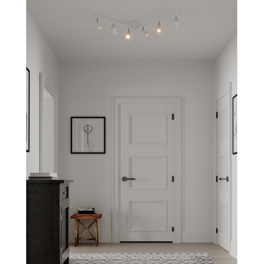 ByRydens - Reflektor CORRECT 6xGU10/7W/230V bela