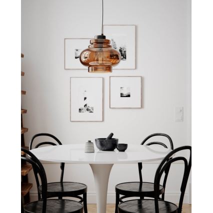 ByRydens - Viseča svetilka na vrvici DOLORES 1xE27/5W/230V