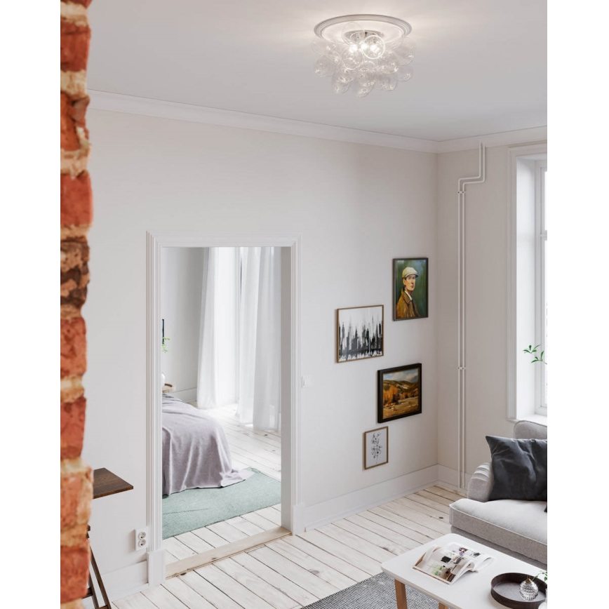 ByRydens - Stropna svetilka GROSS 6xG9/5W/230V prozorna pr. 50 cm