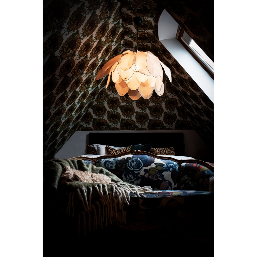 ByRydens - Lestenec na vrvici LOU LOU 1xE27/5W/230V bež pr. 80 cm
