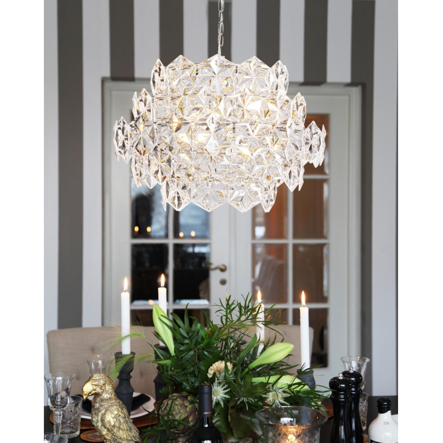 ByRydens - Lestenec na verigi MONARQUE MINI 3xE14/8W/230V prozoren