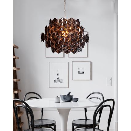 ByRydens - Lestenec na verigi MONARQUE MINI 3xE14/8W/230V črna