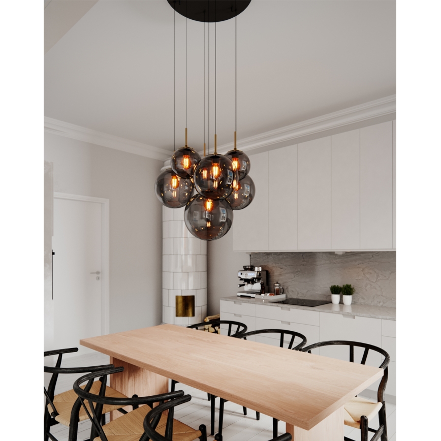ByRydens - Lestenec na kablu LAURA 7xE27/8W/230V