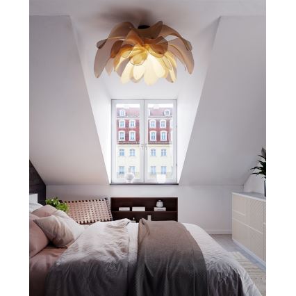 ByRydens - Stropno pritrjen lestenec LOU LOU 1xE27/8W/230V bež