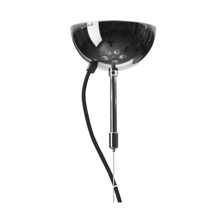 ByRydens - Lestenec na žici LYNF 5xE14/8W/230V sijajni krom/bela