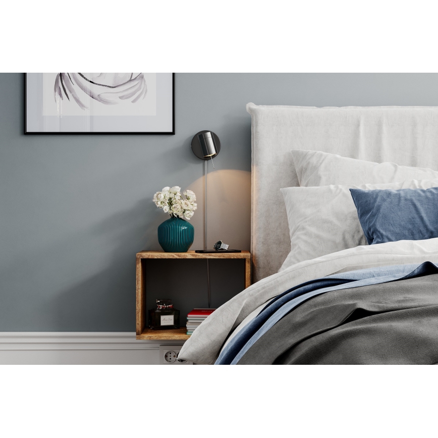 ByRydens - Zatemnitveni stenski reflektor CORRECT 1xGU10/7W/230V črna