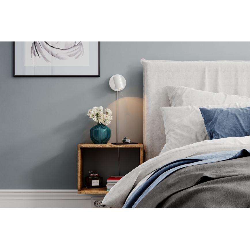 ByRydens - Zatemnitveni stenski reflektor CORRECT 1xGU10/7W/230V bela