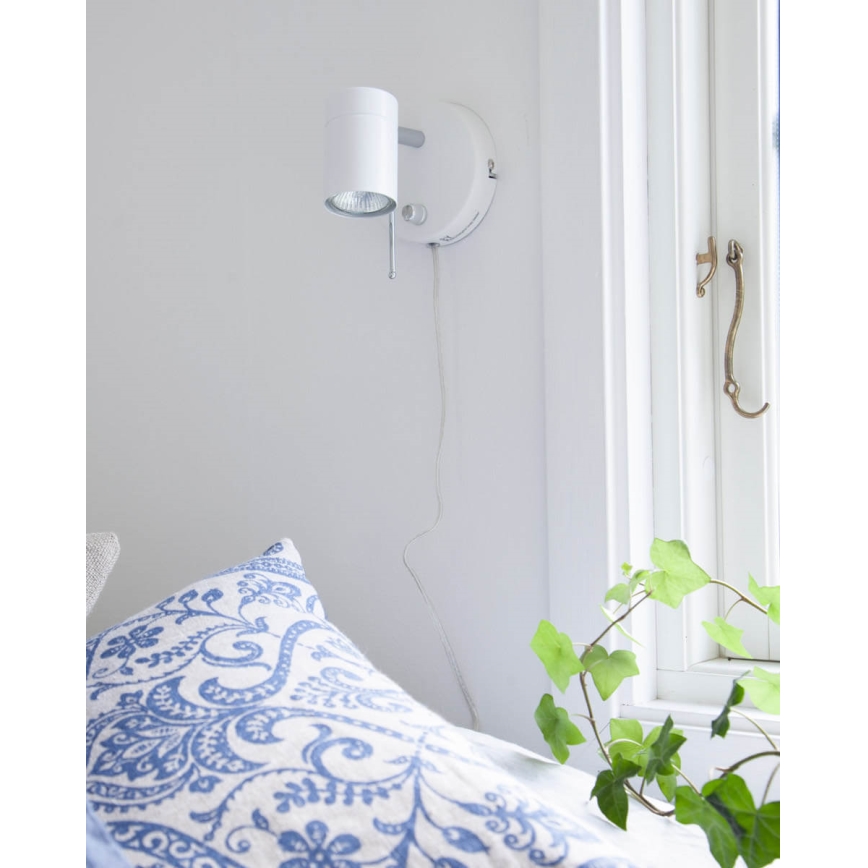 ByRydens - Zatemnitveni stenski reflektor CORRECT 1xGU10/7W/230V bela