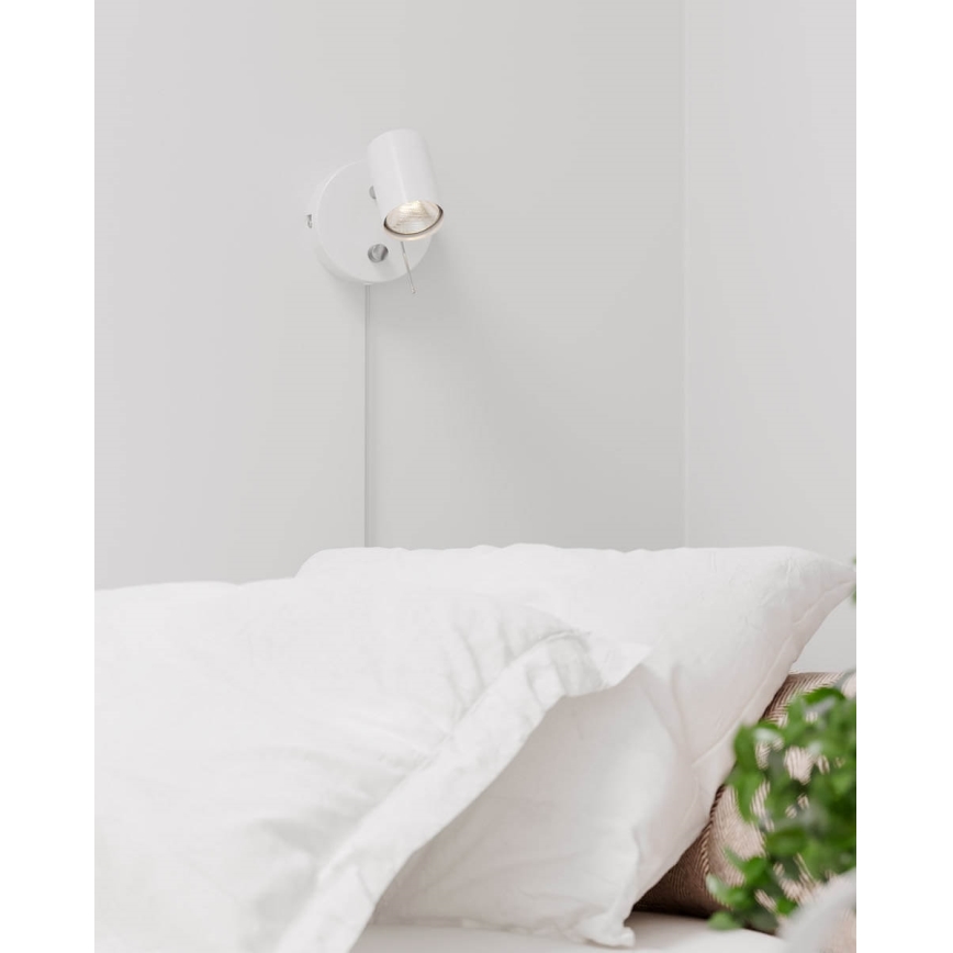 ByRydens - Zatemnitveni stenski reflektor CORRECT 1xGU10/7W/230V bela