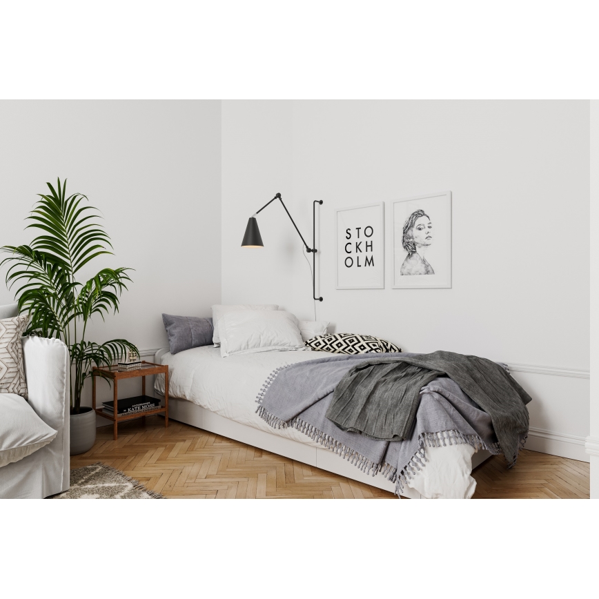 ByRydens - Stenska svetilka YUKON 1xE27/5W/230V črna